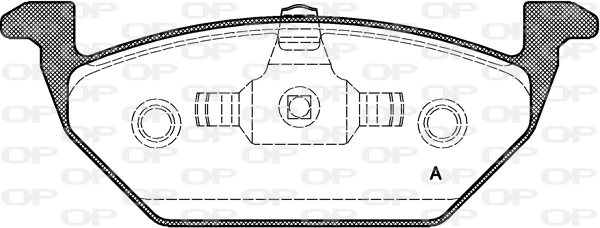 OPEN PARTS fékbetétkészlet, tárcsafék - BPA0633.20 - TothCarparts