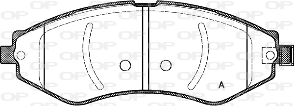 OPEN PARTS fékbetétkészlet, tárcsafék - BPA0645.22 - TothCarparts