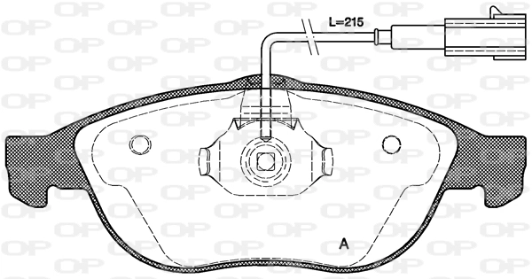 OPEN PARTS fékbetétkészlet, tárcsafék - BPA0660.22 - TothCarparts