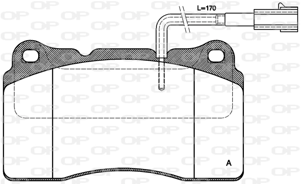 OPEN PARTS fékbetétkészlet, tárcsafék - BPA0666.22 - TothCarparts