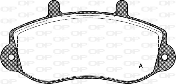 OPEN PARTS fékbetétkészlet, tárcsafék - BPA0677.00 - TothCarparts