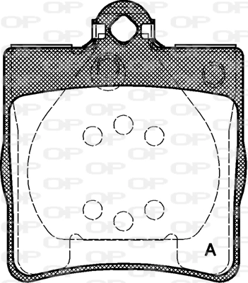 OPEN PARTS fékbetétkészlet, tárcsafék - BPA0678.00 - TothCarparts