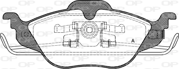 OPEN PARTS fékbetétkészlet, tárcsafék - BPA0684.02 - TothCarparts