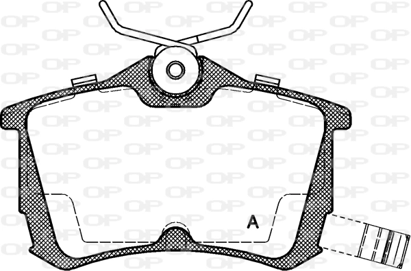 OPEN PARTS fékbetétkészlet, tárcsafék - BPA0695.02 - TothCarparts