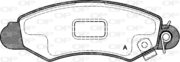 OPEN PARTS fékbetétkészlet, tárcsafék - BPA0702.02 - TothCarparts