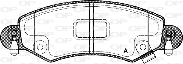 OPEN PARTS fékbetétkészlet, tárcsafék - BPA0702.12 - TothCarparts
