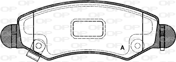 OPEN PARTS fékbetétkészlet, tárcsafék - BPA0702.21 - TothCarparts