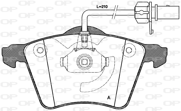 OPEN PARTS fékbetétkészlet, tárcsafék - BPA0721.02 - TothCarparts