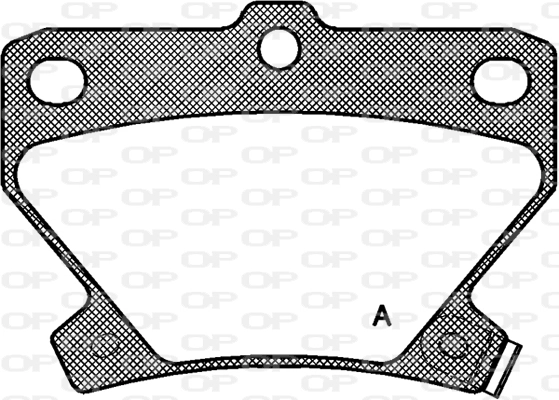 OPEN PARTS fékbetétkészlet, tárcsafék - BPA0741.02 - TothCarparts