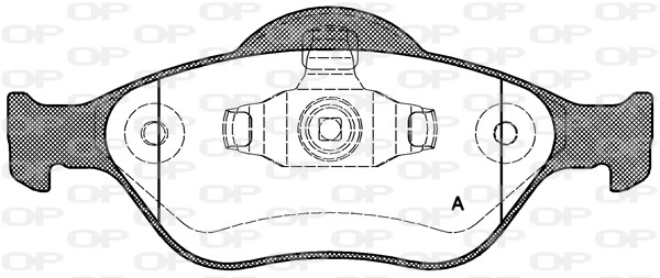 OPEN PARTS fékbetétkészlet, tárcsafék - BPA0766.00 - TothCarparts