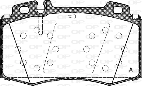 OPEN PARTS fékbetétkészlet, tárcsafék - BPA0769.00 - TothCarparts