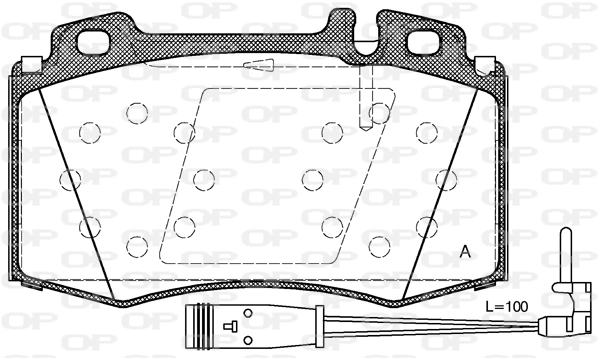 OPEN PARTS fékbetétkészlet, tárcsafék - BPA0769.02 - TothCarparts