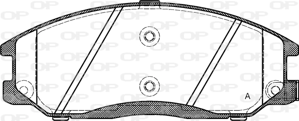 OPEN PARTS fékbetétkészlet, tárcsafék - BPA0771.02 - TothCarparts