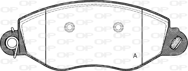 OPEN PARTS fékbetétkészlet, tárcsafék - BPA0772.12 - TothCarparts