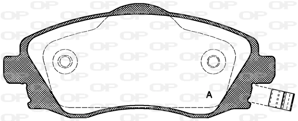 OPEN PARTS fékbetétkészlet, tárcsafék - BPA0774.02 - TothCarparts