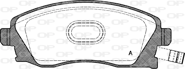 OPEN PARTS fékbetétkészlet, tárcsafék - BPA0774.12 - TothCarparts