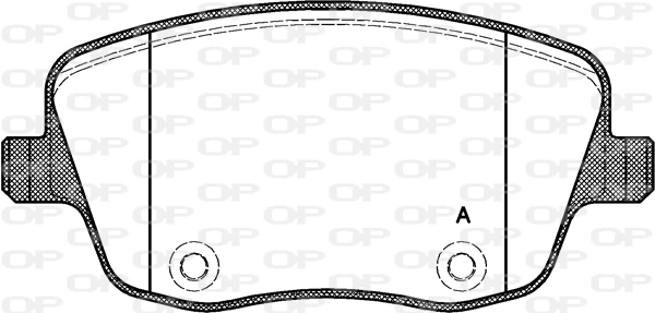 OPEN PARTS fékbetétkészlet, tárcsafék - BPA0775.00 - TothCarparts