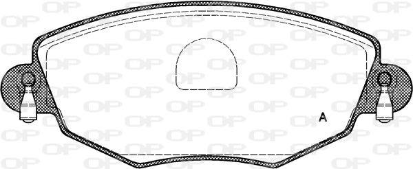 OPEN PARTS fékbetétkészlet, tárcsafék - BPA0776.00 - TothCarparts