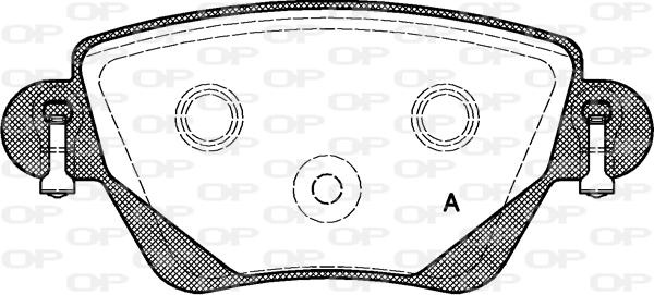 OPEN PARTS fékbetétkészlet, tárcsafék - BPA0777.00 - TothCarparts