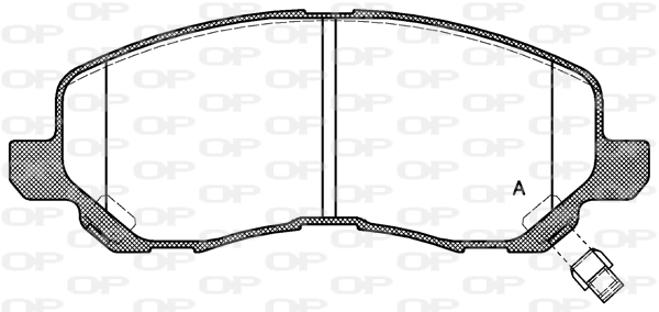 OPEN PARTS fékbetétkészlet, tárcsafék - BPA0804.12 - TothCarparts