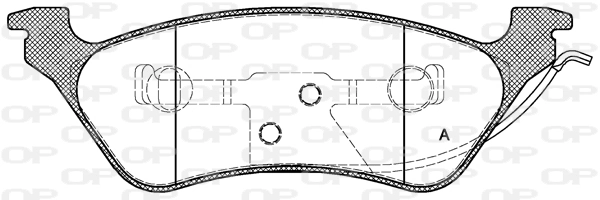 OPEN PARTS fékbetétkészlet, tárcsafék - BPA0811.00 - TothCarparts