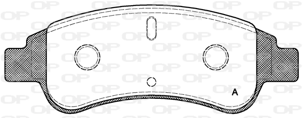OPEN PARTS fékbetétkészlet, tárcsafék - BPA0840.30 - TothCarparts