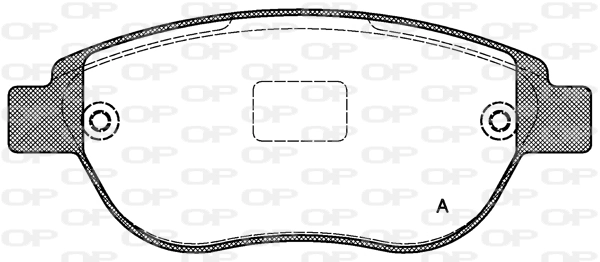OPEN PARTS fékbetétkészlet, tárcsafék - BPA0841.00 - TothCarparts