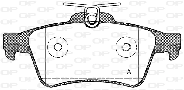 OPEN PARTS fékbetétkészlet, tárcsafék - BPA0842.20 - TothCarparts