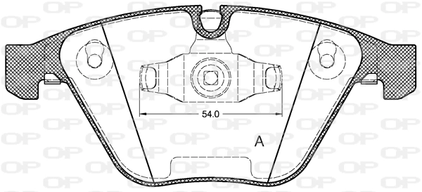OPEN PARTS fékbetétkészlet, tárcsafék - BPA0857.10 - TothCarparts