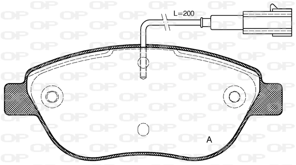 OPEN PARTS fékbetétkészlet, tárcsafék - BPA0859.01 - TothCarparts