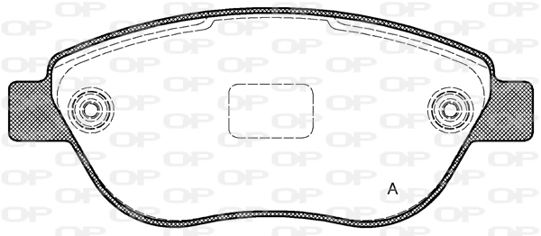 OPEN PARTS fékbetétkészlet, tárcsafék - BPA0859.10 - TothCarparts