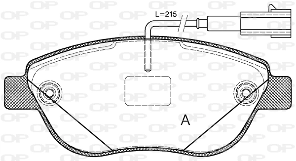 OPEN PARTS fékbetétkészlet, tárcsafék - BPA0859.12 - TothCarparts