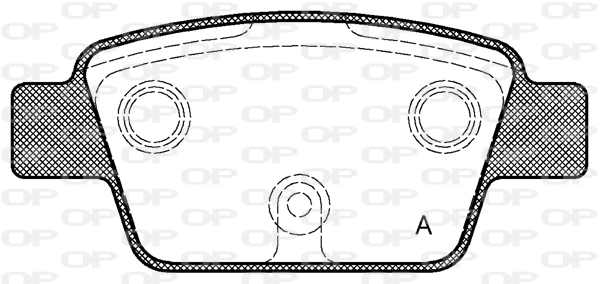 OPEN PARTS fékbetétkészlet, tárcsafék - BPA0861.00 - TothCarparts