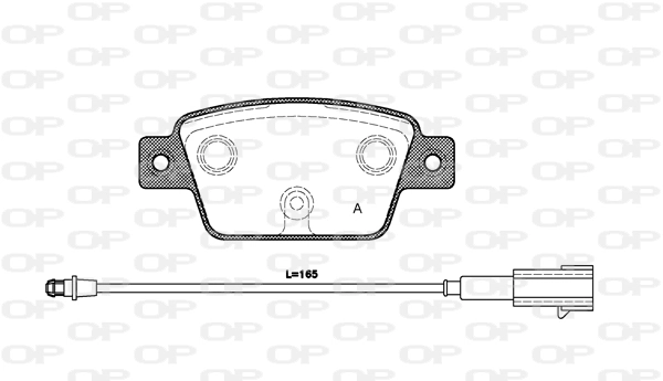 OPEN PARTS fékbetétkészlet, tárcsafék - BPA0861.12 - TothCarparts
