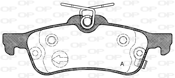 OPEN PARTS fékbetétkészlet, tárcsafék - BPA0862.02 - TothCarparts