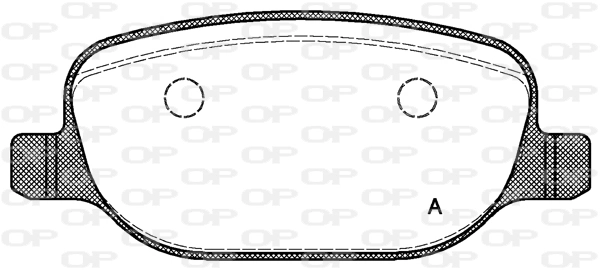OPEN PARTS fékbetétkészlet, tárcsafék - BPA0878.00 - TothCarparts