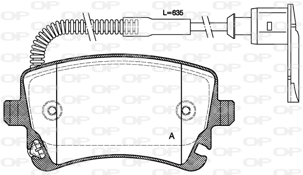 OPEN PARTS fékbetétkészlet, tárcsafék - BPA0897.02 - TothCarparts
