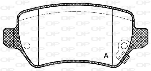 OPEN PARTS fékbetétkészlet, tárcsafék - BPA0957.02 - TothCarparts