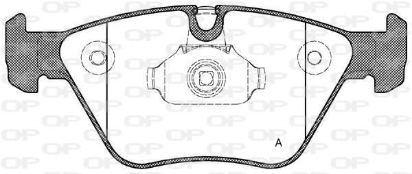 OPEN PARTS fékbetétkészlet, tárcsafék - BPA0963.00 - TothCarparts