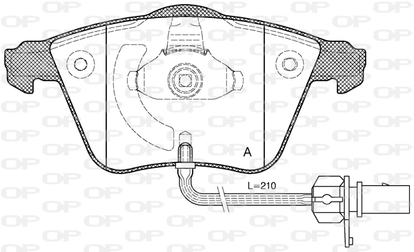 OPEN PARTS fékbetétkészlet, tárcsafék - BPA0964.12 - TothCarparts