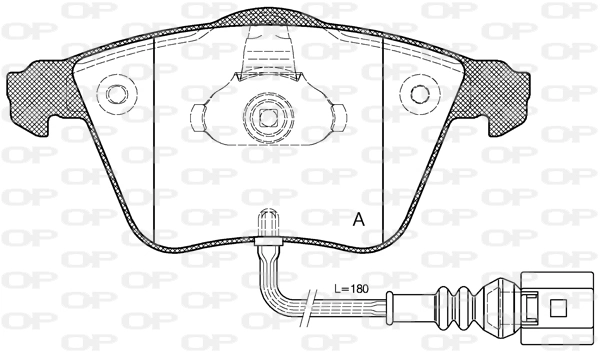 OPEN PARTS fékbetétkészlet, tárcsafék - BPA0964.32 - TothCarparts