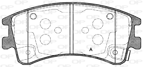 OPEN PARTS fékbetétkészlet, tárcsafék - BPA0970.02 - TothCarparts