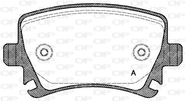 OPEN PARTS fékbetétkészlet, tárcsafék - BPA1031.00 - TothCarparts