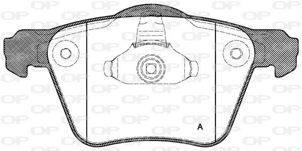 OPEN PARTS fékbetétkészlet, tárcsafék - BPA1043.00 - TothCarparts