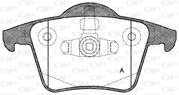 OPEN PARTS fékbetétkészlet, tárcsafék - BPA1044.00 - TothCarparts