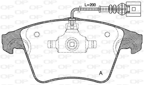 OPEN PARTS fékbetétkészlet, tárcsafék - BPA1045.01 - TothCarparts