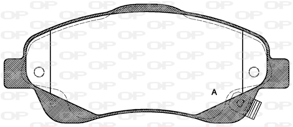 OPEN PARTS fékbetétkészlet, tárcsafék - BPA1046.02 - TothCarparts