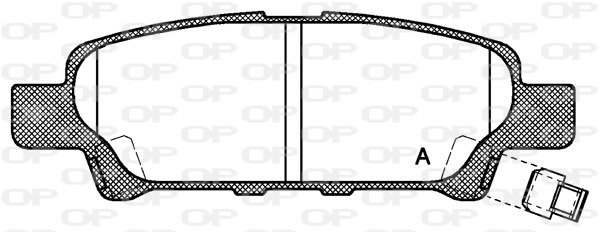 OPEN PARTS fékbetétkészlet, tárcsafék - BPA1051.02 - TothCarparts