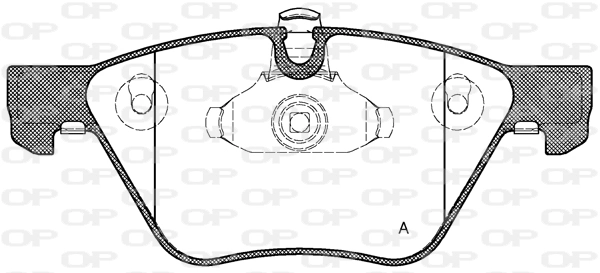 OPEN PARTS fékbetétkészlet, tárcsafék - BPA1052.00 - TothCarparts