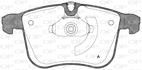 OPEN PARTS fékbetétkészlet, tárcsafék - BPA1053.00 - TothCarparts